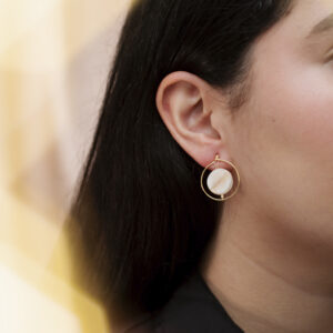 Aretes Concha Nacar