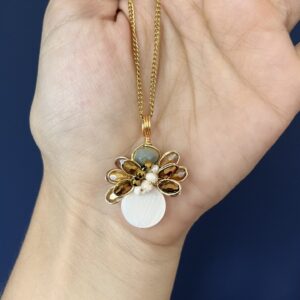 Collar Angeles Protectores - bronce